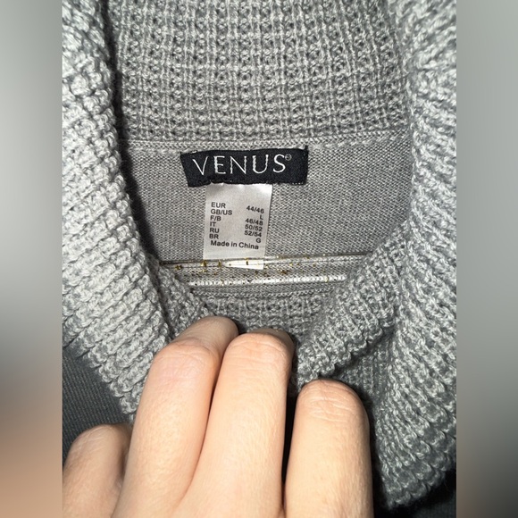 VENUS Light Gray Cowl Neck Sweater - Picture 3 of 3